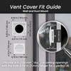 Repa Market 4 Inch White Dryer Vent Hood/Duct Cover for