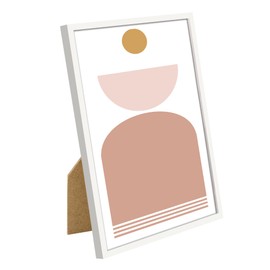 upsimples 8x10 Picture Frame Set of 3, Made of High Definition Glass for 8 x 10, Wall and Tabletop Display Thin Border Photo Frames for Home Decor, White