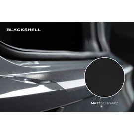 Black shell Boot Sill Protector with Carbon Look, Tailor-made Paint Protection Film, incl. Premium Squeegee and Instructions Manual (English language not guaranteed)