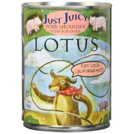 Lotus Just Juicy Grain-Free Pork Shoulder Stew Canned Dog Food, 12.5 Ounces, Case of 12