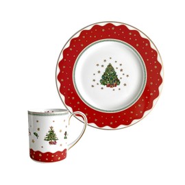 Twig New York Christmas My Noel Single Dessert Set 2p / 트위그뉴욕 크리스마스 마이노엘 싱글 디저트 세트 2p