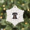 CafePress Liberty Bell Snowflake Ornament, 3.5"x3.5"