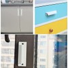 Taicols 2 Pcs Sliding Door Handles, Aluminum Alloy Curved Handle