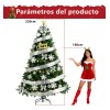 HERFLOS INTERACTIVO - Árboles De Navidad 2.2m Verde Pino Artificial