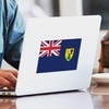 CafePress Turks & Caicos Country Flag Rectangle Sticker Rectangle Bumper