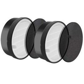 YanBan 2pcs Hepa Filter Replacements for Levoit Air Purifier LV-H132 LV-H132-RF Activated Carbon Filter Parts Cleaning Air Purifier Part