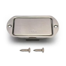 Myles Music Shop Active Bass Guitar Pickup 9V Battery Cover Metal Steel Opening Battery Holder Case (Oval), MU2405-1