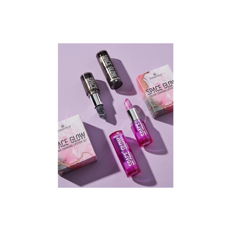 essence SPACE GLOW COLOUR CHANGING LIPSTICK SET