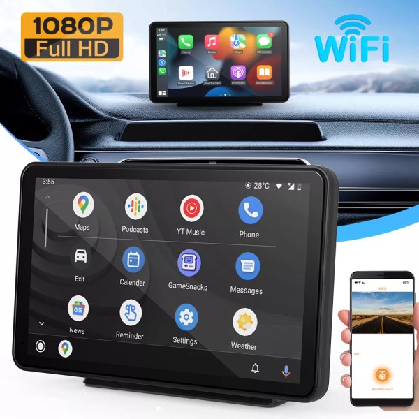 Universal 7" Touch Screen Car Radio Apple CarPlay Android Auto