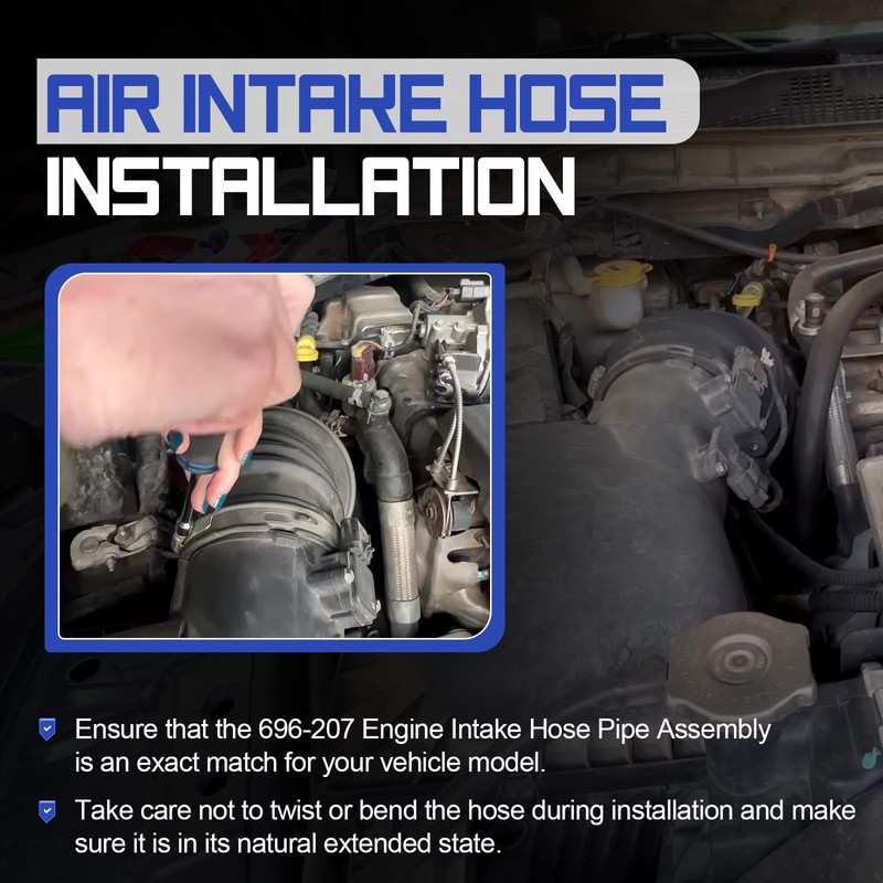 696-207 Engine Air Intake Hose Duct Assembly For 2007-2018 Dodge