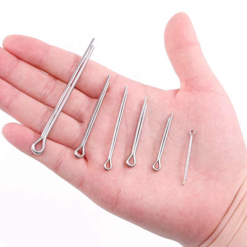 Glarks 90Pcs 304 Stainless Steel Cotter Pin Clip Key Fastner