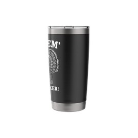 Funny Turkey Hunting Shoot em' in the Pecker Birds Hunter Stainless Steel Insulated Tumbler