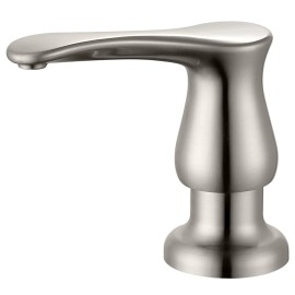Gagalife Kitchen Sink Soap Dispenser - Brushed Nickel Built in Soap Dispenser with 17