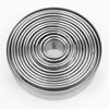 12 Pieces Round Cookie Biscuit Cutter Set,Graduated Circle Pastry Cutters,18/8