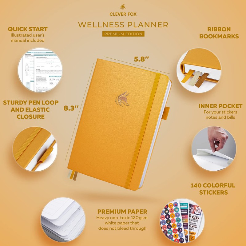 Clever Fox Wellness Journal – Weekly & Daily Health and