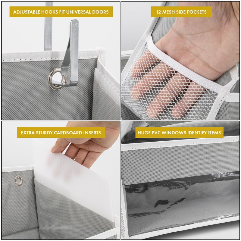 HOMELUX THEORY 1 PC Heavy Duty Over the Door Organizer