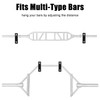 Luwint Set of 2 Single Barbell Holder Wall Mount, Horizontal