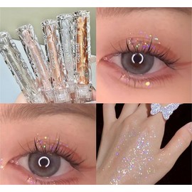 Crystal Diamond Streamer Eyeshadow Liquid, Broken Diamond glitter, liquid Eyeshadow - Color: Quicksand
