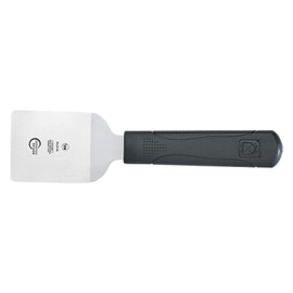 Mercer Culinary Millennia Mini Turner/Spatula, 2.5 Inch x 2.5 Inch Blade, Black Handle