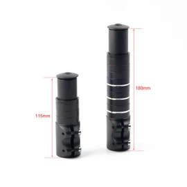Bike Stem Riser Extender Bicycle Handlebar Stem Adapter for 1-1/8" (28.6mm) Fork (180mm)