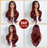 Rebecca Q Long Wavy Wigs for Women Side Part Lace