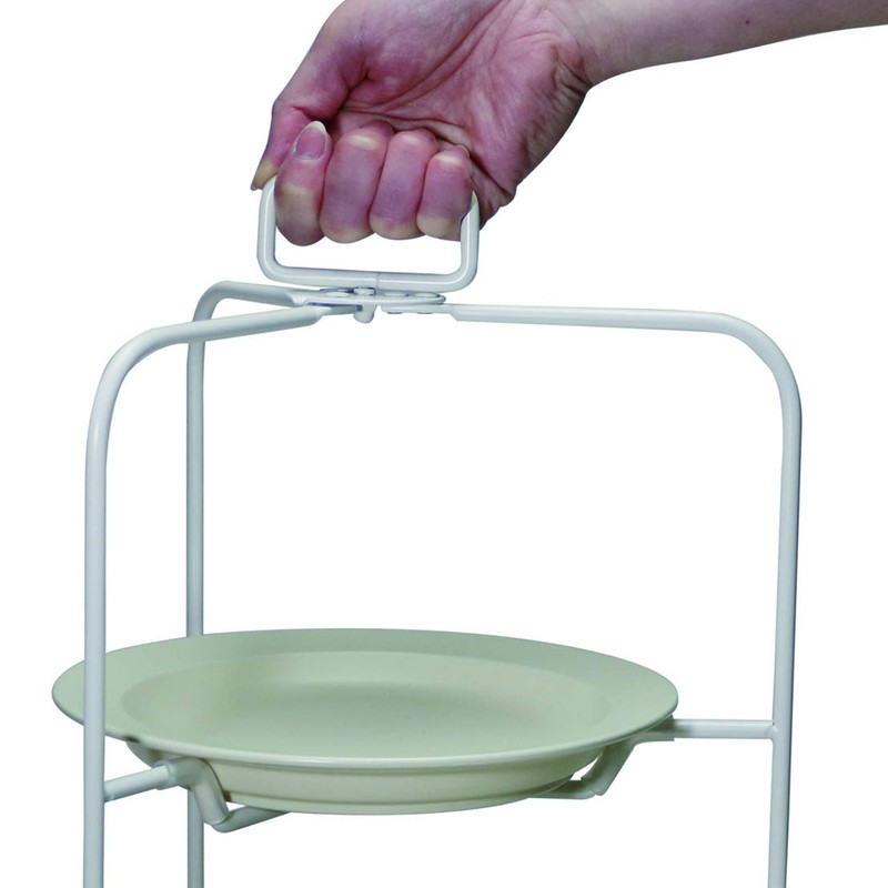 CASUAL PRODUCT Bistro Plate Stand, 2 Tiers, WH, Diameter 7.1
