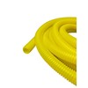 PE Yellow Corrugated Pipe Flexi Pipe Split 15mm - 10m