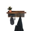 Coat Rack with Shelf, Wall Mounted with Storage, Entryway Organizer