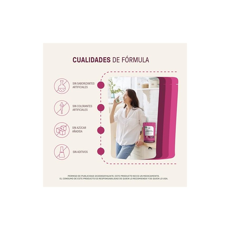 Life 360 Collagen Blend 450 Colágeno Hidrolizado Queratina Ácido Hialurónico