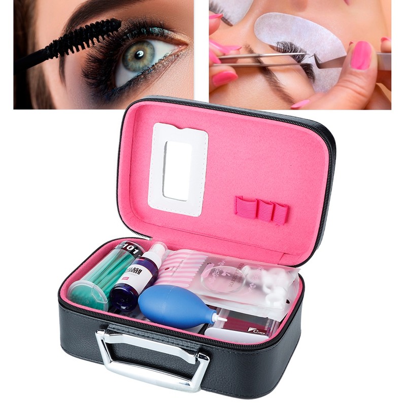 22Pcs Grafting Eyelash Set Eye Pads False Eyelash Tweezers Ring