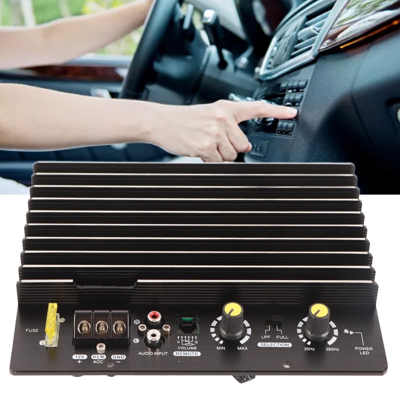 Car Amplifier Board 1000W High Power Aluminum Alloy Bass Subwoofer