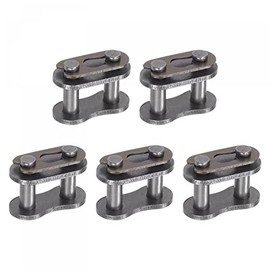 uxcell 5Pcs Chain Master Connector Link Roller, 1/2" Pitch Carbon Steel, Standard Connecting Split Links for 08B Chain