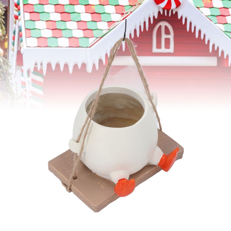 Swing Hanging Planter Cartoon Decorative Cute Swing Hanging Planter for