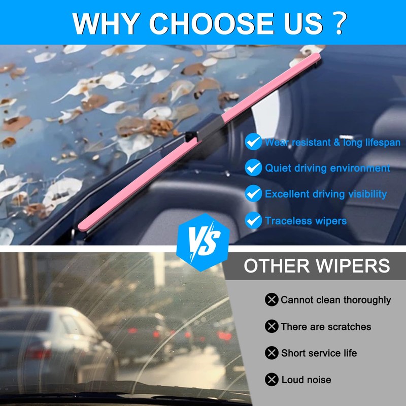 CJPPPZIW® Windshield Wipers Replacement for Jeep Renegade 2015-2023,Streak-free,OEM Quality Premium