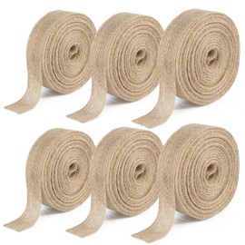 G2PLUS 60 m Jute Ribbon Burlap Ribbon Vintage 2 cm Hessian Ribbon Decorative Ribbon Decorative Jute Ribbon for DIY Crafts Christmas Decoration Wedding Party