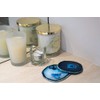 Genuine Blue Agate Coasters - Set of 4 Gift Boxed