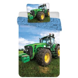 Tractor Baby Bed Linen 100 x 135 cm + Pillowcase 40 x 60 cm 100% Cotton