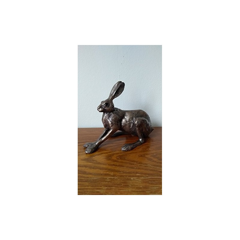 Frith Sculpture CROUCHING HARE by Paul Jenkins in cold cast