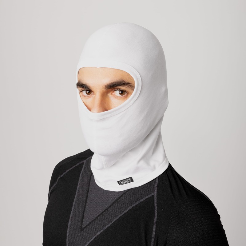 Ladeheid Ski Mask Motorcycle Balaclava Silverplus Thermoactive LA-127 - White,