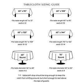 Solino Home Linen Tablecloth 60 x 108 Inch - 100% Pure Linen Bright Summer Stripe Table Cloth for Rectangle Tables - Cabana Stripe, Machine Washable Tablecloth for Summer