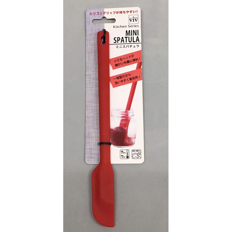 ワールドクリエイト ViV ヘラ シリコン ミニ スパチュラ ダークレッド 59873