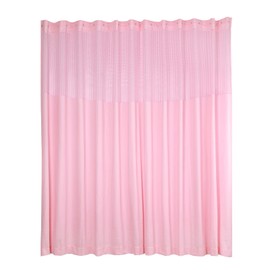 XUFOPLY Room Divider Curtain, 12ft x 8ft Privacy Cubicle Curtain Privacy SPA Beauty Salon Curtain Hanging Hospital Curtain with Hooks for Hospital, Medical Clinic, Lab (Pink)