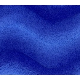 Velboa Fabric Faux Fake Wave Fur Royal Blue / 60" Wide/Sold by The Yard