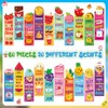 Lincia 60 Pcs Scratch and Sniff Scented Bookmarks Bulk for