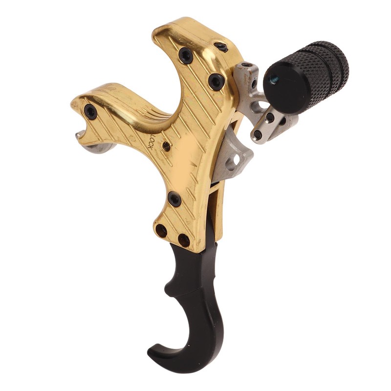 Bow Release Aids Aluminum Alloy Adjustable 4 Finger 360 Degree