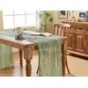Sage Green Table Runner Cheesecloth 120 Inches Boho Gauze Cheese