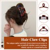 3 PCS Hair Claw Clips Non-slip Hair Clamp Large Tortoiseshell