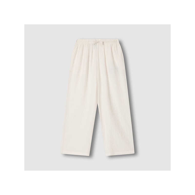 JAJU [JAJU] Women's Double-Weave Shirring Pajama Pants (Choose 1 of