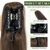 Charites Ponytail Extension, 20 Inch Claw Clip Ponytail Extension Human