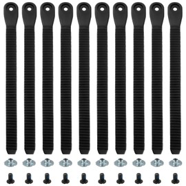 BOXOB 10pcs Snowboard Binding Straps, 8.27x0.59 Inch Plastic Snowboard Ankle Ladder Strap Binding Snowboard Binding Parts for Snowboard Binding Straps Replacement